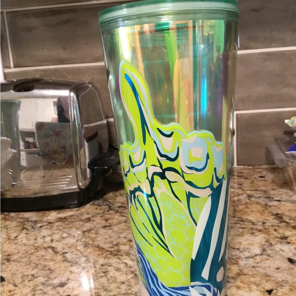 STARBUCKS GREEN AND BLUE TUMBLER